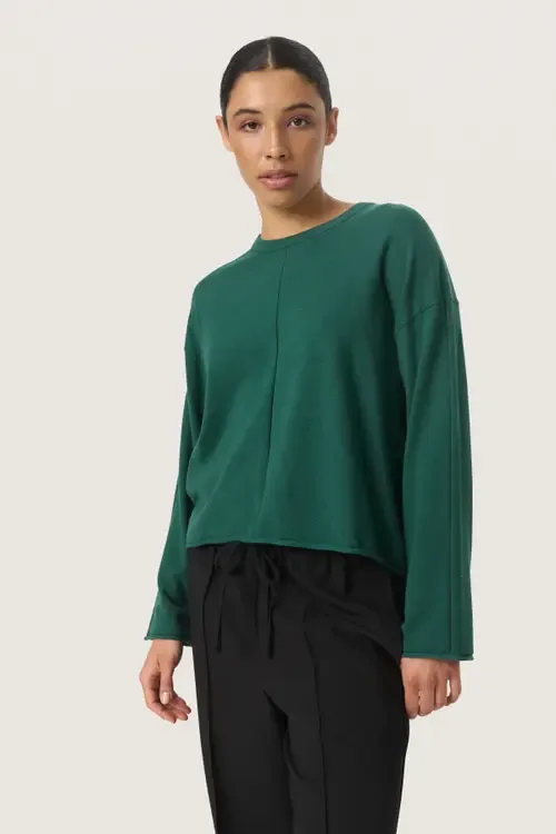 Slspina Boxy Fit Tight Knit Pullover by Soaked in Luxury