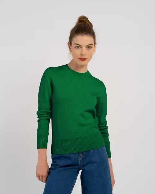 Minna Long Sleeve Crew Neck Sweater by Kettlewell
