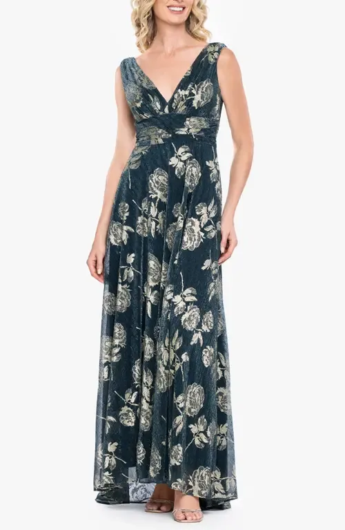 Rose Crinkle Gown by Betsy & Adam