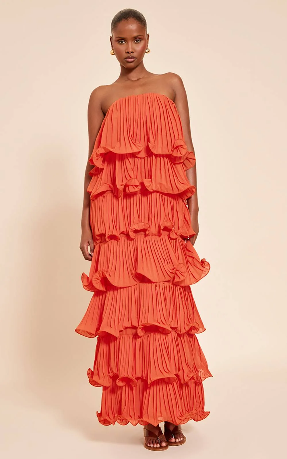 Extreme Ruffle Tiered Maxi Dress by PrettyLittleThing