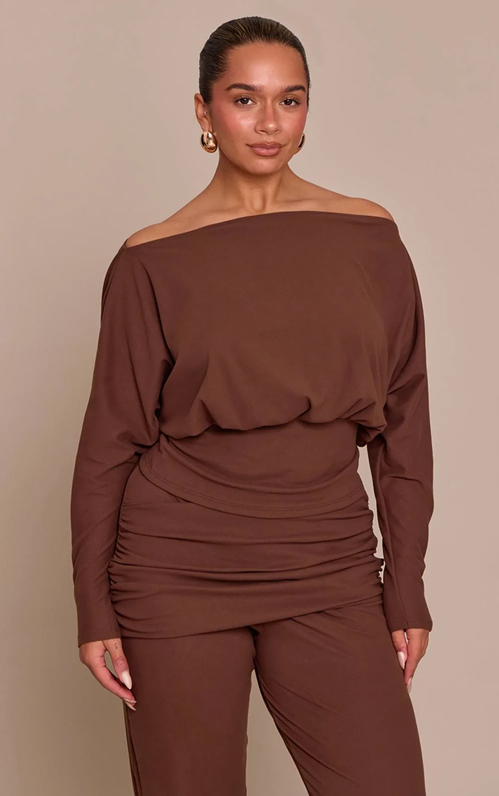 Shape Soft Touch Ruched Bust Detail Top
