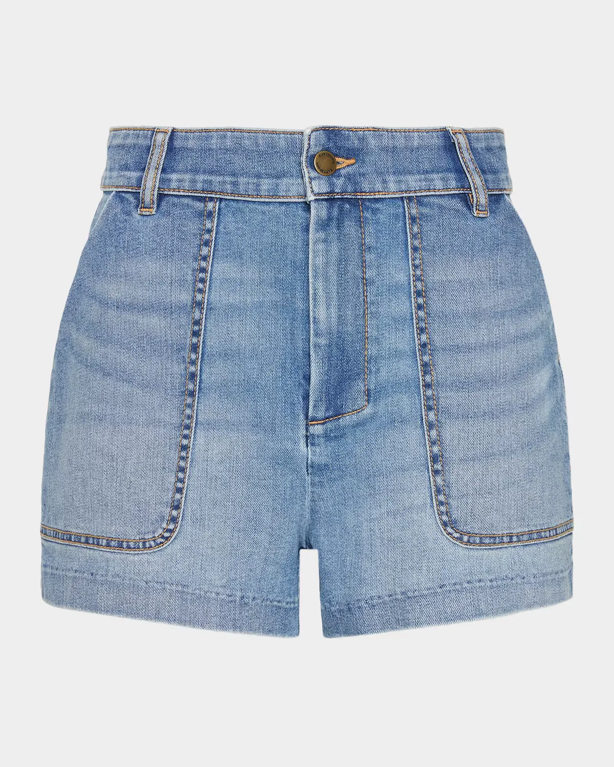 Hilary High-Rise Denim Shorts by Ramy Brook