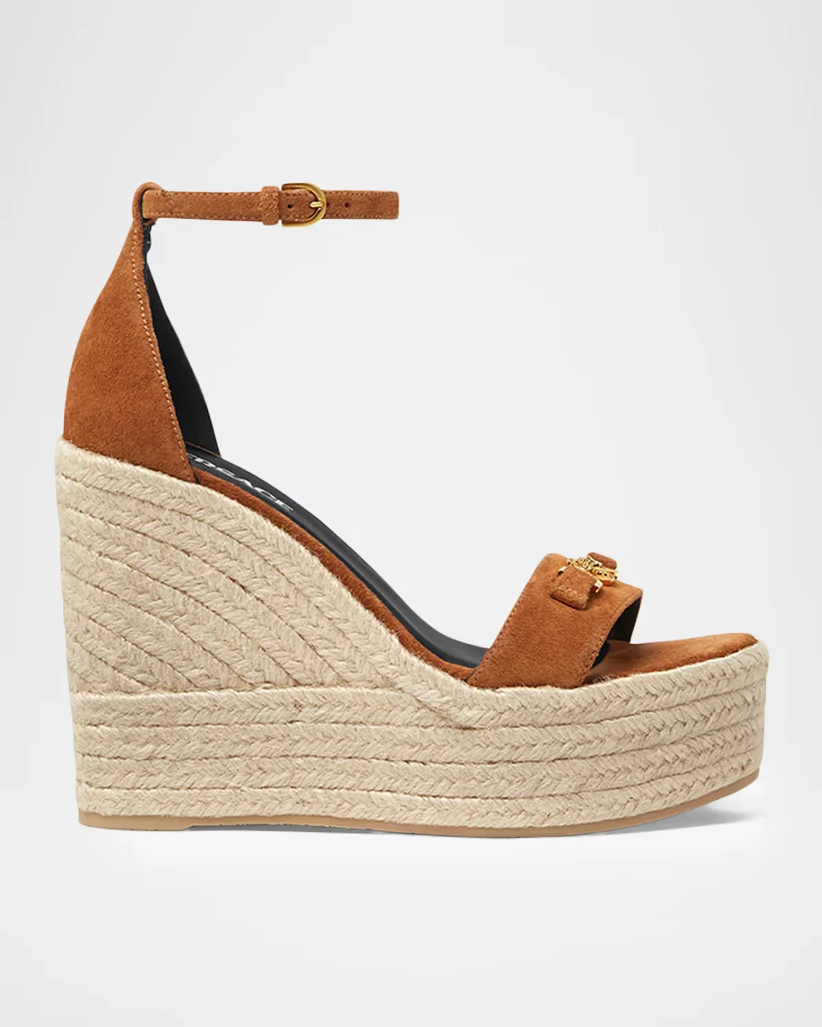 120mm Medusa Suede Espadrilles by Versace