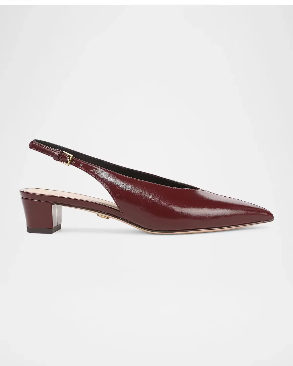 40mm Pamela Leather Slingback Pumps by Veronica Beard