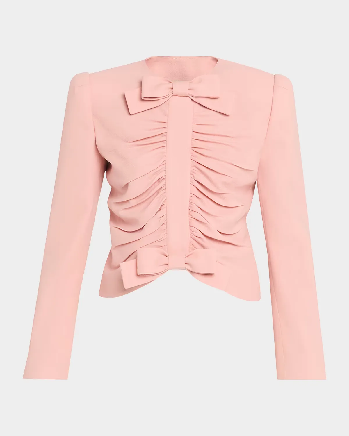 Metallic Floral Jacquard Cowl-Neck Top by Valentino Garavani