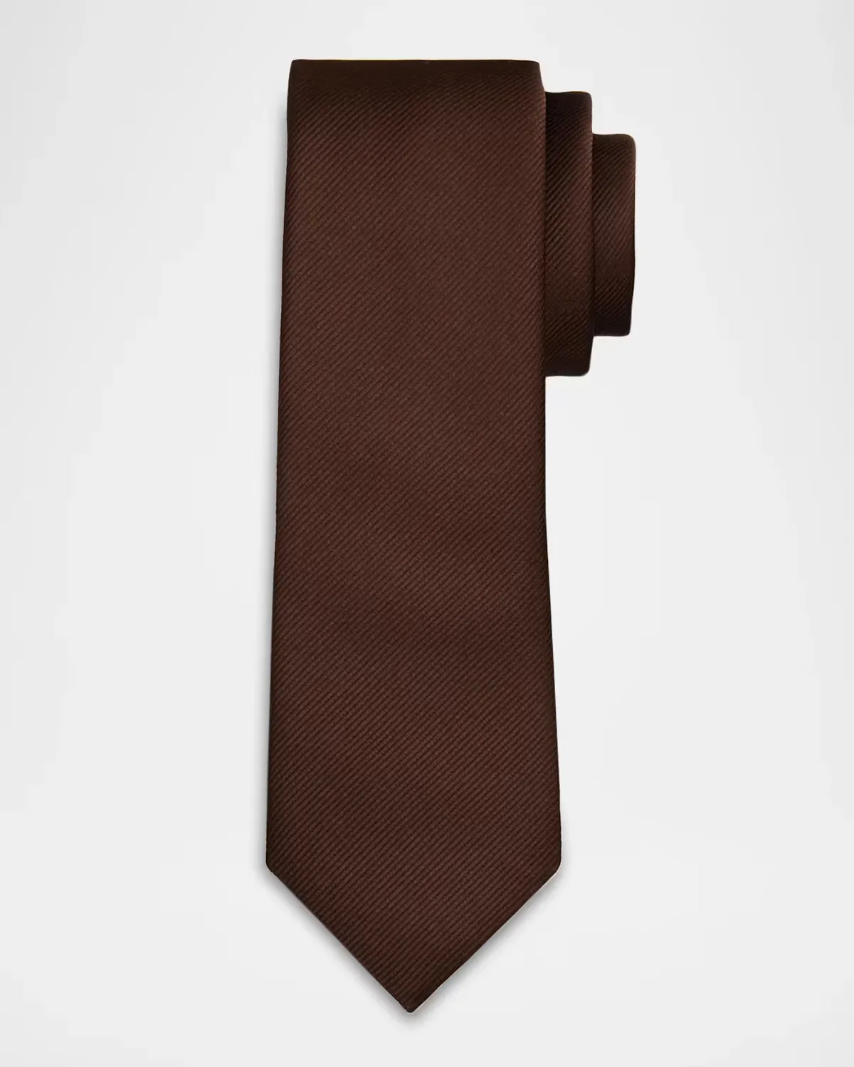 Solid Textured Silk Tie by Giorgio Armani