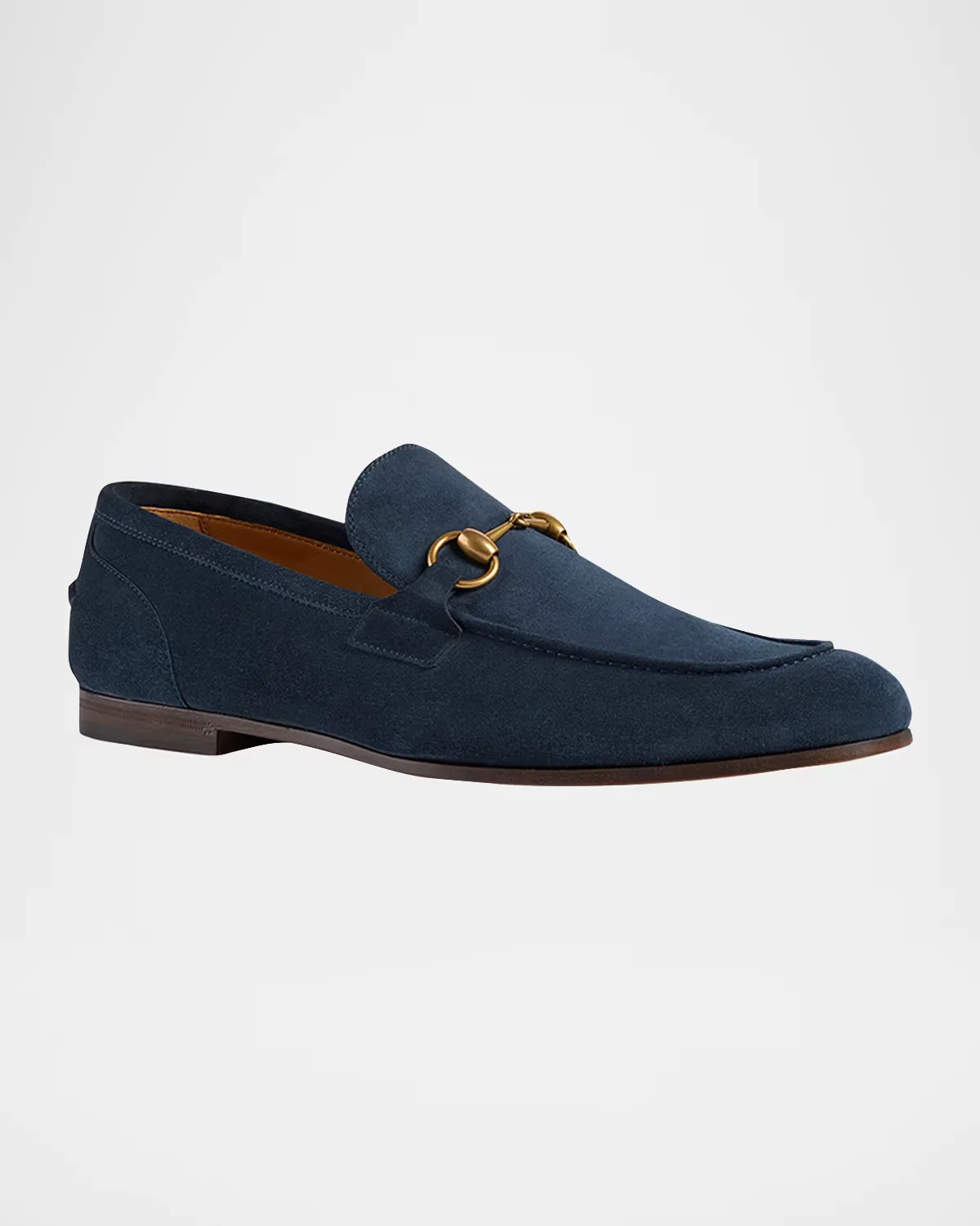 Jordaan Suede Bit Loafers by Gucci