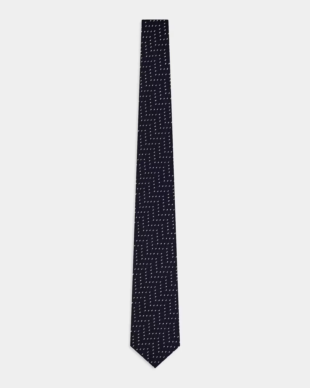 Wide Chevron Geometric Silk Tie by Giorgio Armani