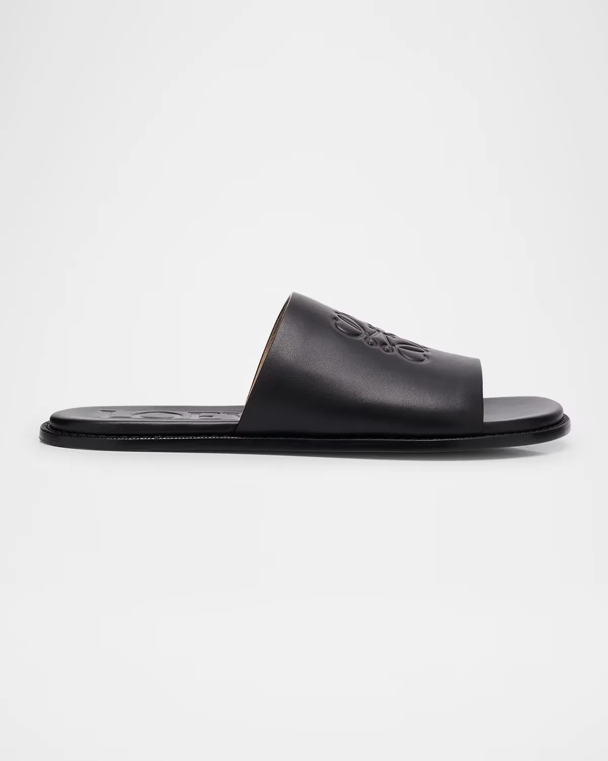 Flex Anagram Soft Calfskin Slide Sandals by LOEWE