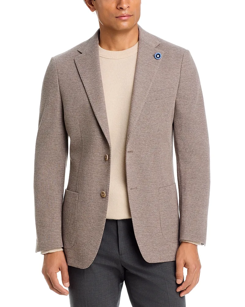 New York Fit Wool & Cotton Jersey Soft Jacket by Hart Schaffner Marx
