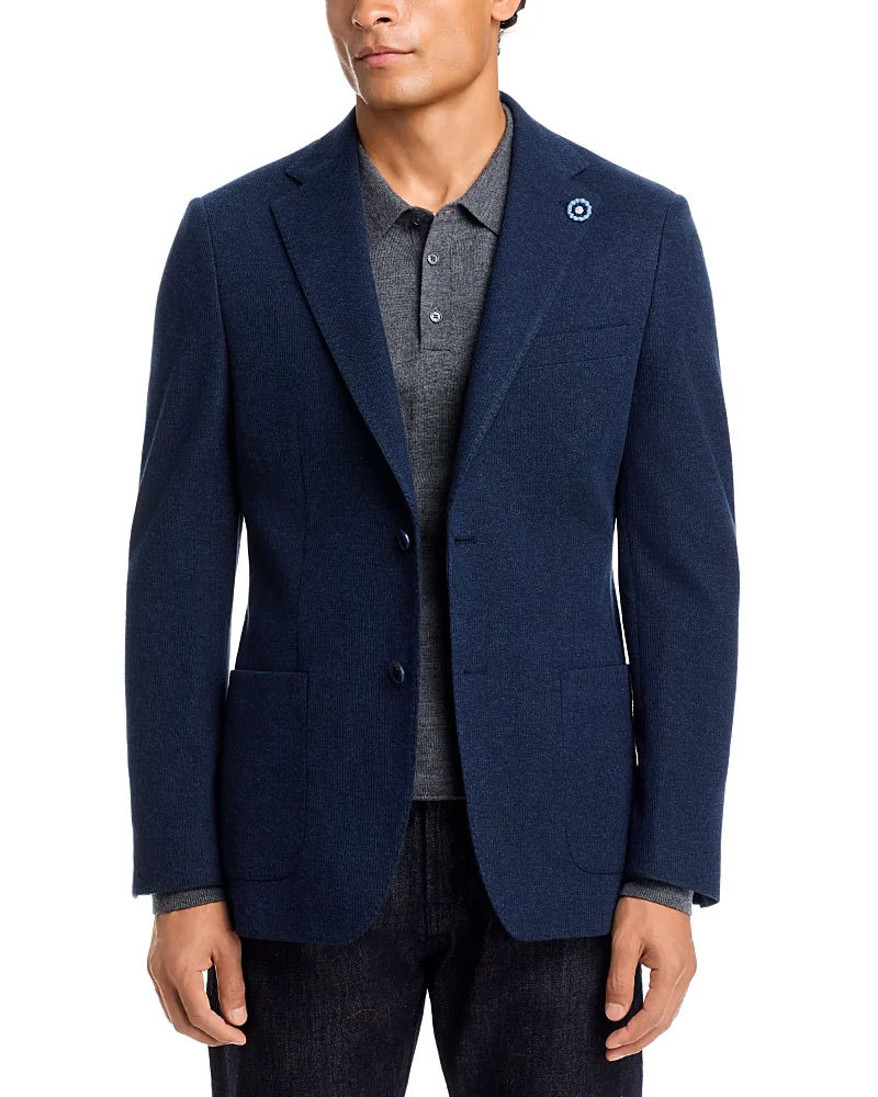 New York Fit Wool & Cotton Jersey Soft Jacket