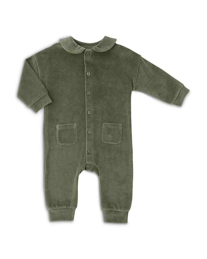Velour Placket Romper by Pehr