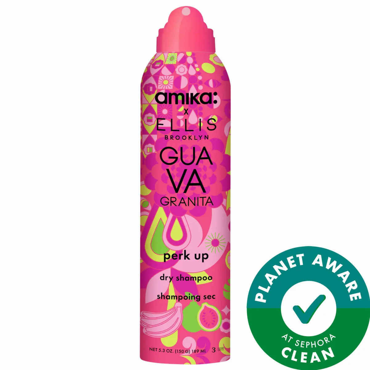 Amika x Ellis Brooklyn Guava Granita Perk Up Dry Shampoo 5.3 oz/189 Ml by amika