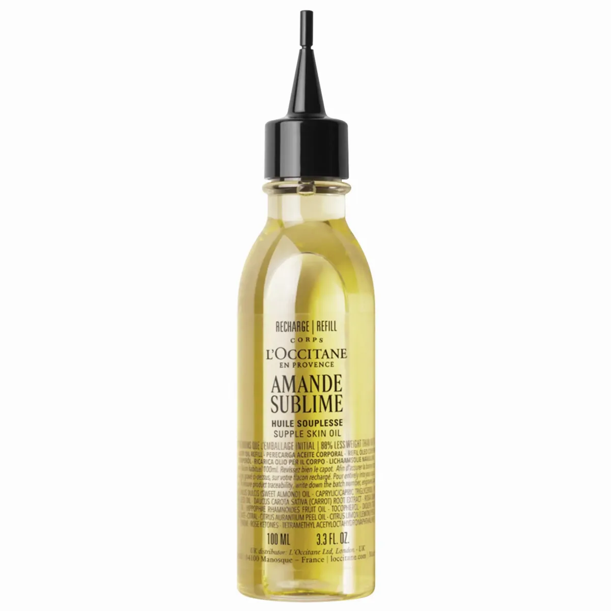 Soothing and Firming Almond Supple Skin Body Oil 3.3 oz/100 mL Refill by L'Occitane