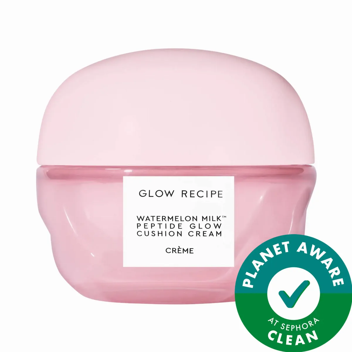 Watermelon Milk Peptide Cushion Cream Refillable Moisturizer for Dry Skin & Barrier Support 1.7 oz/50 Ml by Glow Recipe
