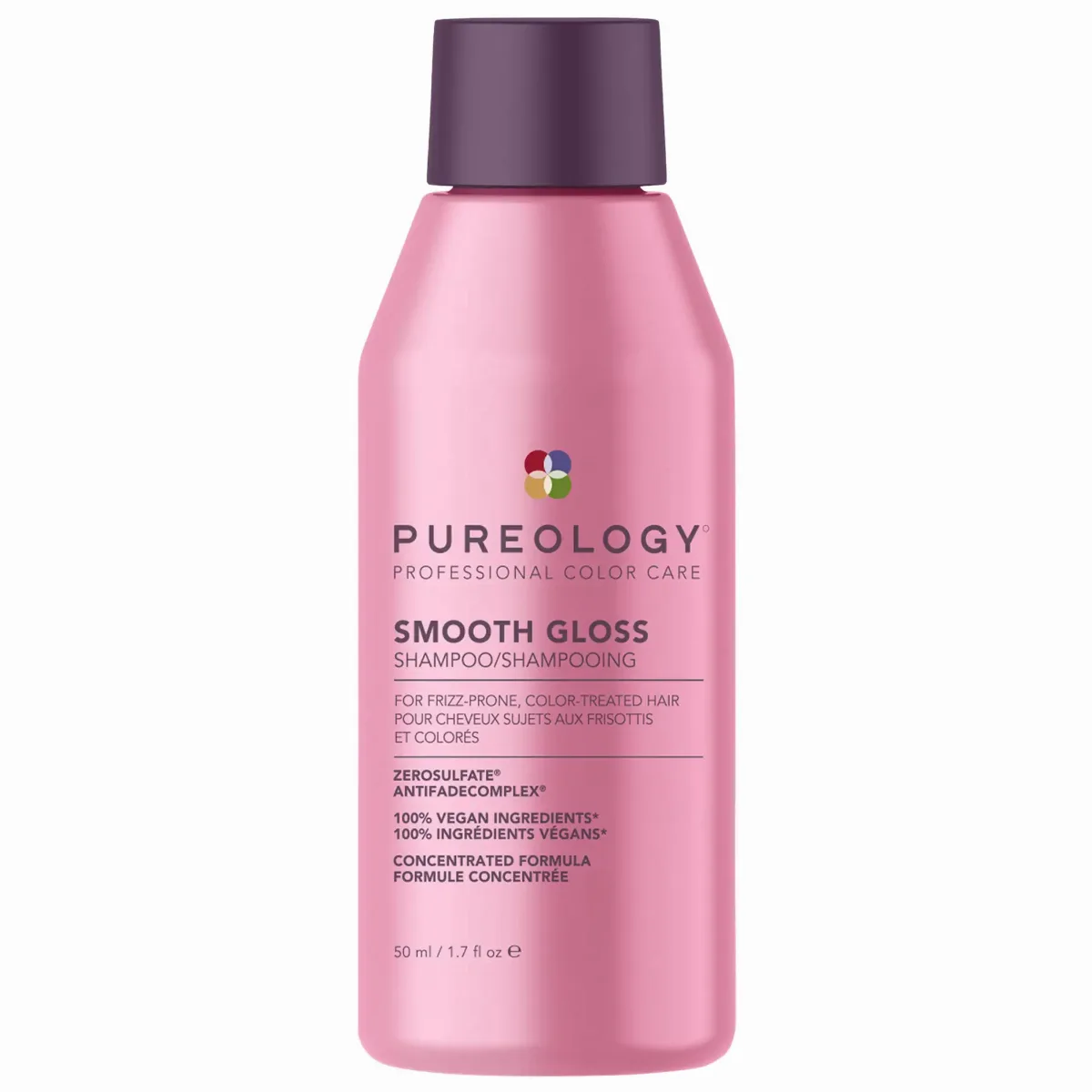 Mini Smooth Gloss Shampoo for Frizz Control & Hair Shine 1.7 oz/50 Ml by Pureology