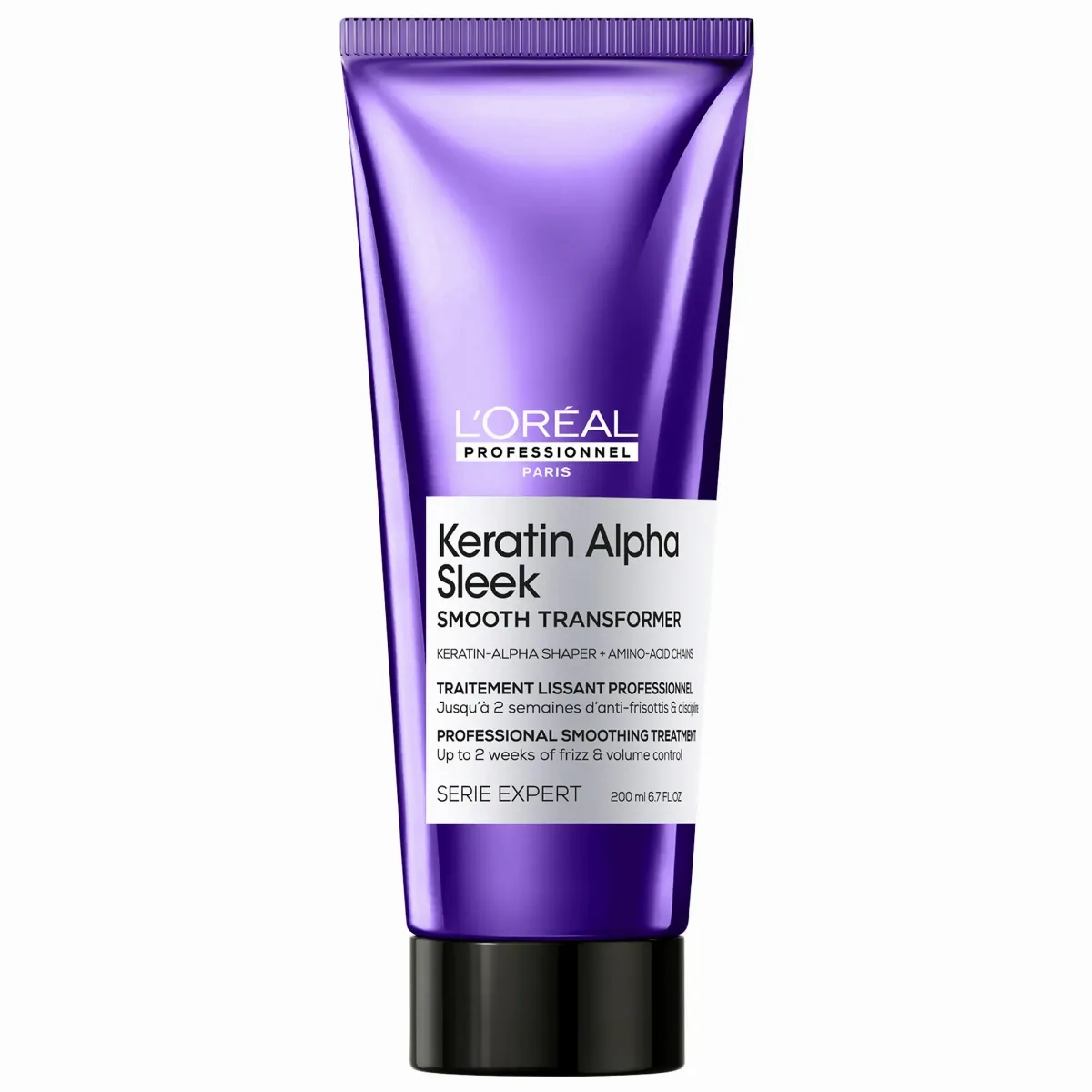 Keratin Alpha Sleek Anti-Frizz Treatment for Smooth Hair 6.7 oz/200 Ml by L'Oréal Professionnel