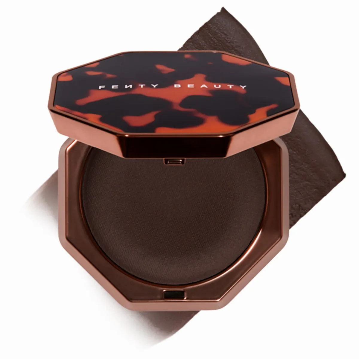 Sun Stalk'r Soufflé Blurring + Blendable Pressed Mousse Cream Bronzer HOT FUDGE 0.52 oz/15 G by Fenty Beauty by Rihanna