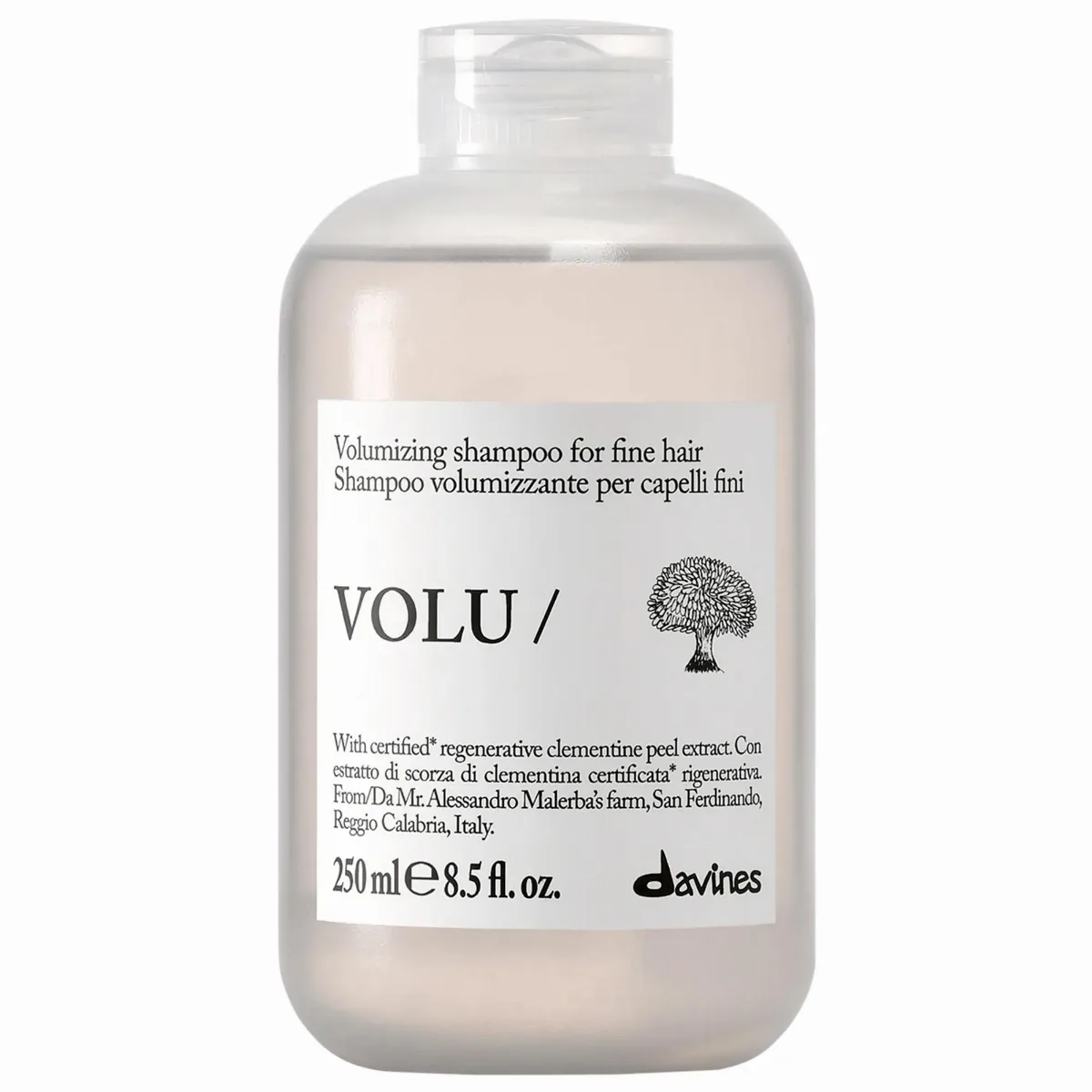VOLU Volumizing Shampoo for Fine Hair 8.5 Fl oz/250 Ml by Davines
