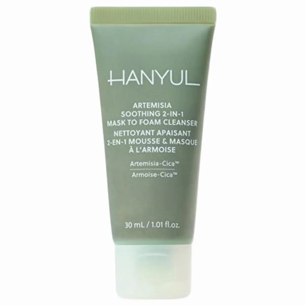 Korean Mini Artemisia Soothing 2-In-1 Mask to Foam Cleanser with Hyaluronic Acid + BHA 1.06/30.00 by Hanyul