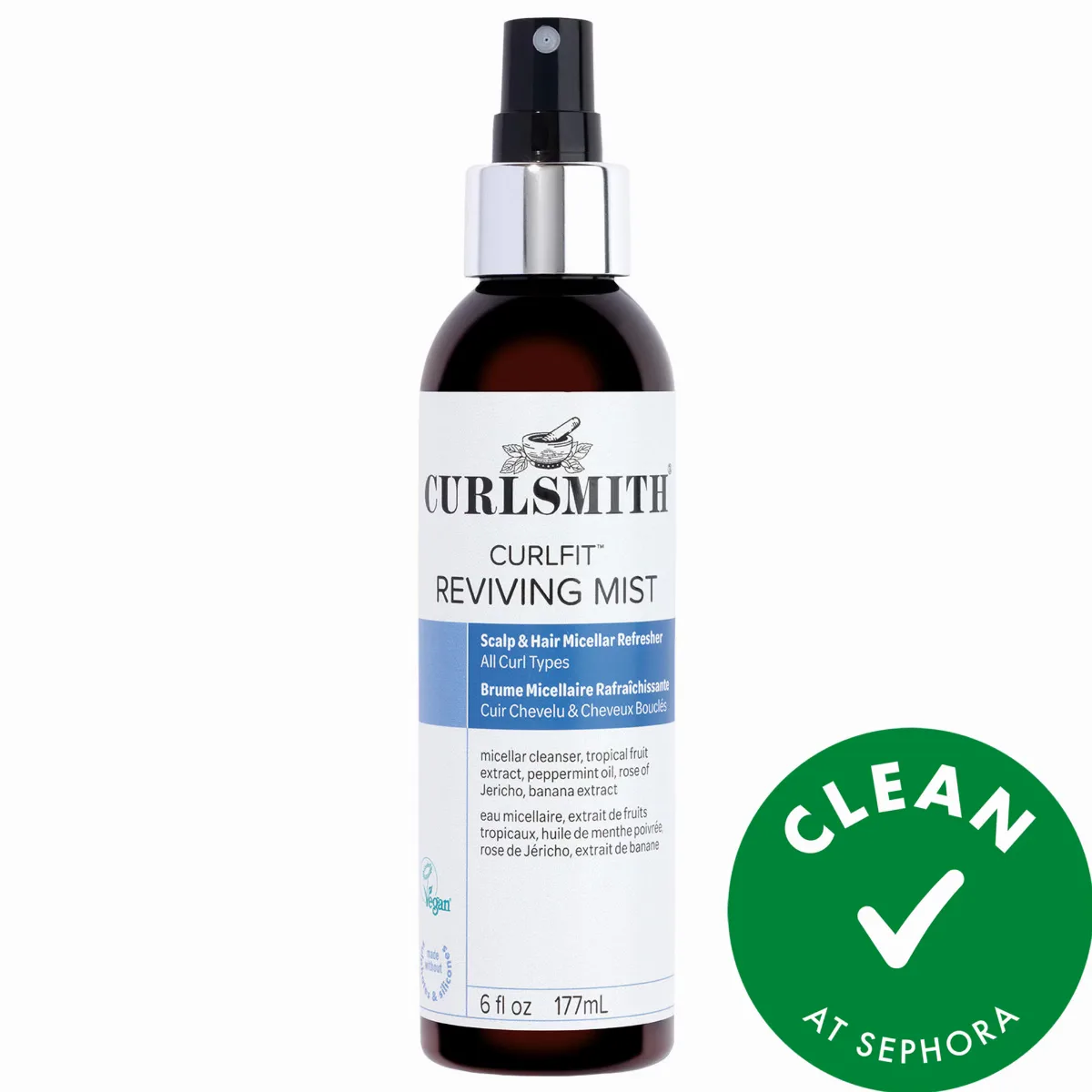 CurlFit Hair and Scalp Leave-In Reviving Mist 6 Fl oz/177ml by Curlsmith