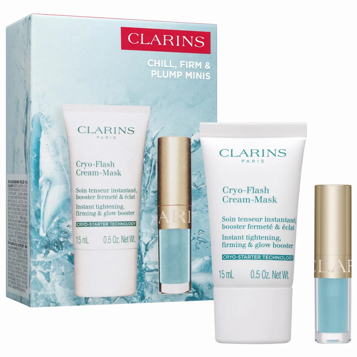 Chill, Firm & Plump Mask & Lip Oil Gift Set by Clarins