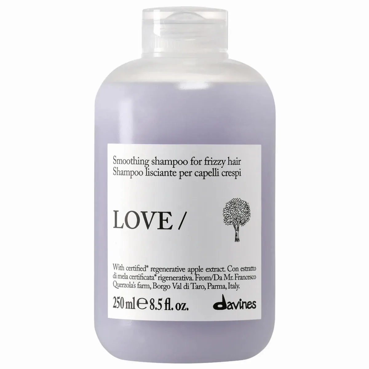 LOVE Smoothing Shampoo for Frizzy Hair 8.5 Fl oz./250 Ml by Davines