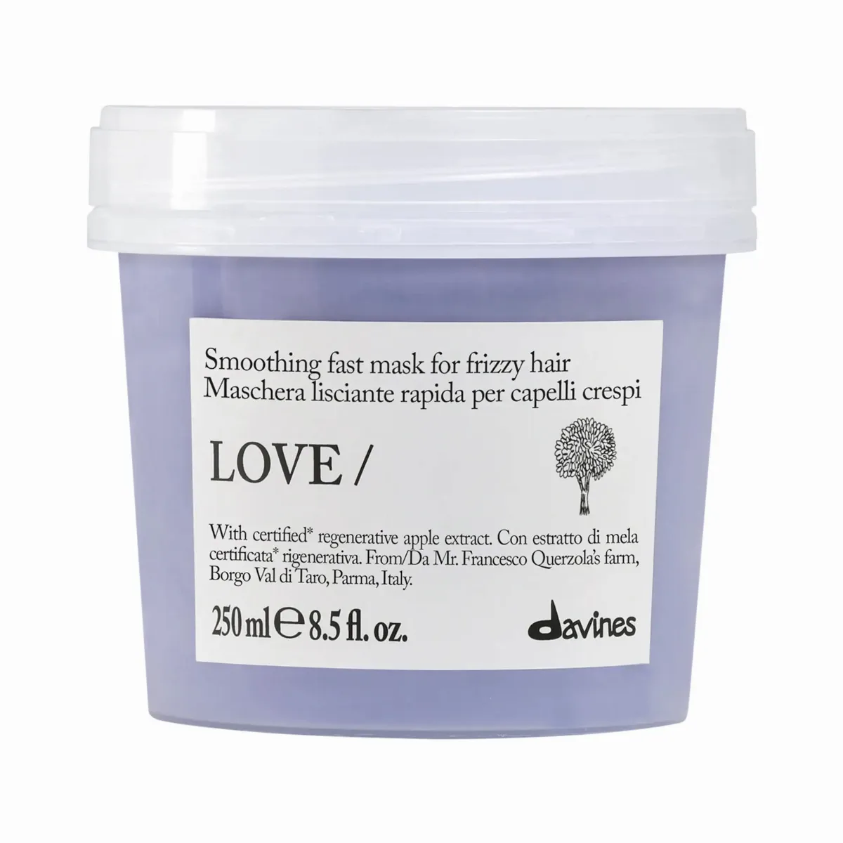 LOVE Smoothing Instant Hair Mask for Frizzy Hair 8.5 Fl oz/250 Ml by Davines