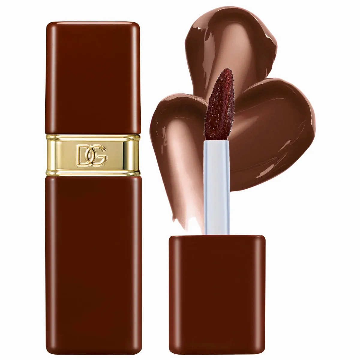 Rose Dew Lip Bite 24H Hydrating Glossy Lip Tint with Hyaluronic Acid 06 Quirky Mocha 0.20 oz/6 Ml by Dolce & Gabbana