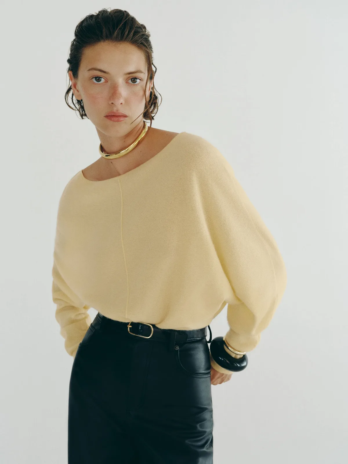 Brianna Cashmere Boatneck Top