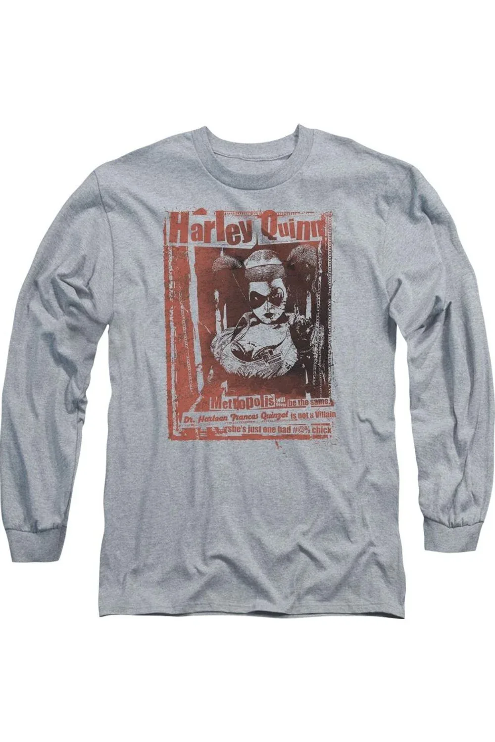 Batman Dr Quinn Long Sleeve Tee by Gildan