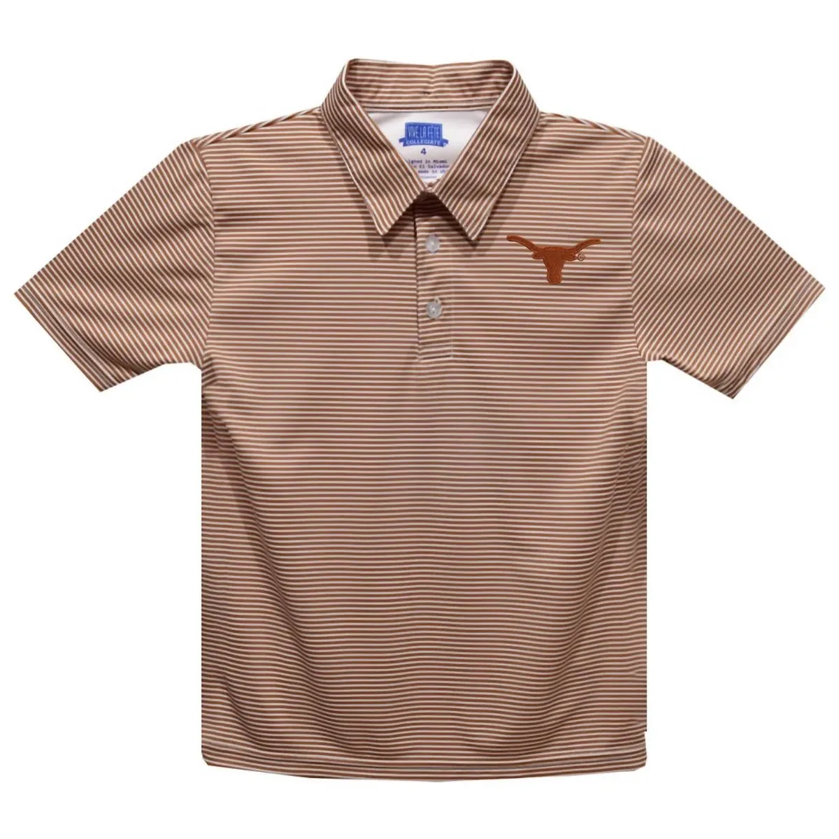 Texas Longhorn Polo Shirt in Tan by Vive La Fete