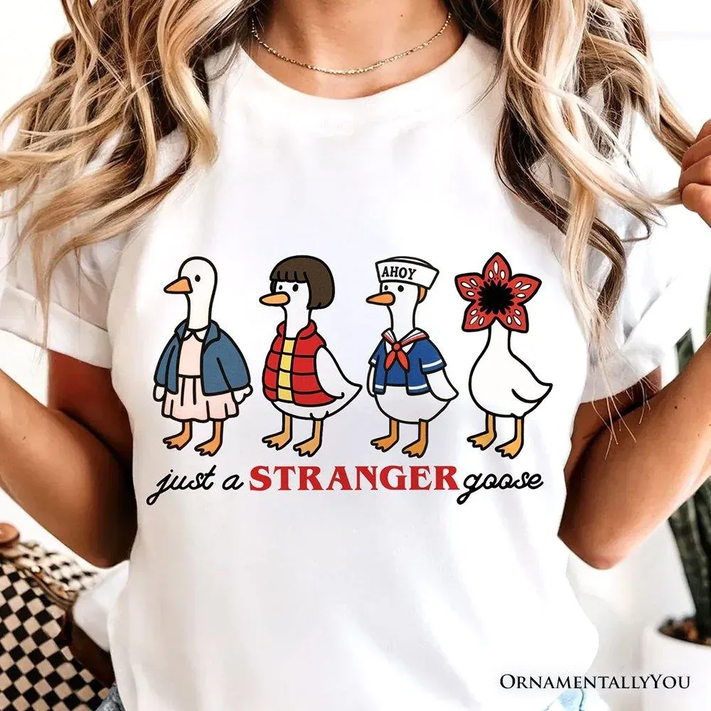 Retro Goose Humorous Animal Graphic Tee by OrnamentallyYou