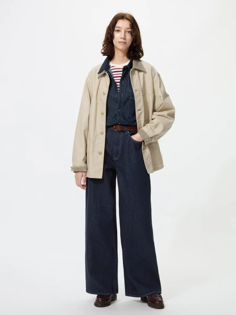 High Rise Wide Jeans Recycled by UNIQLO