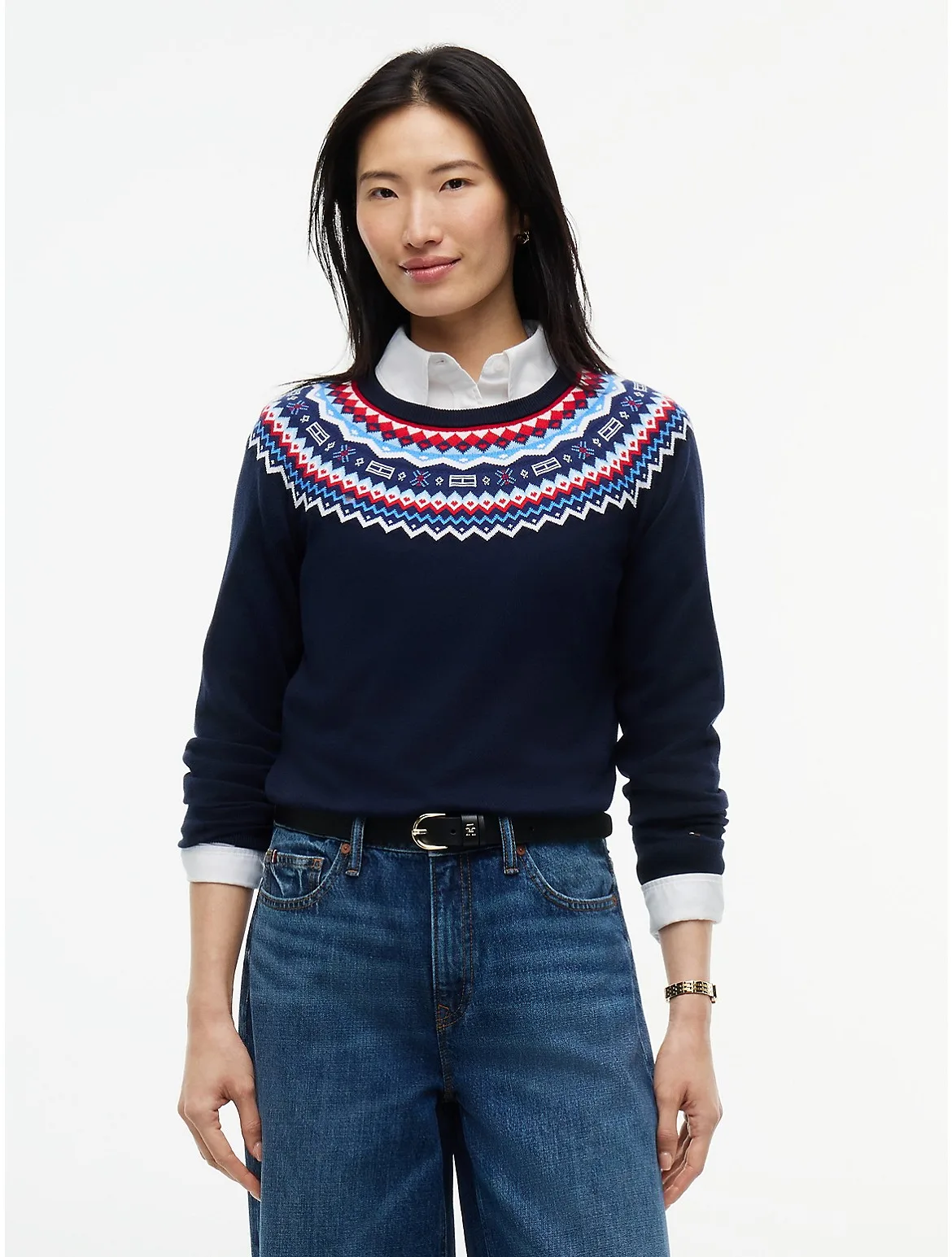 Fair Isle Crewneck Sweater by Tommy Hilfiger