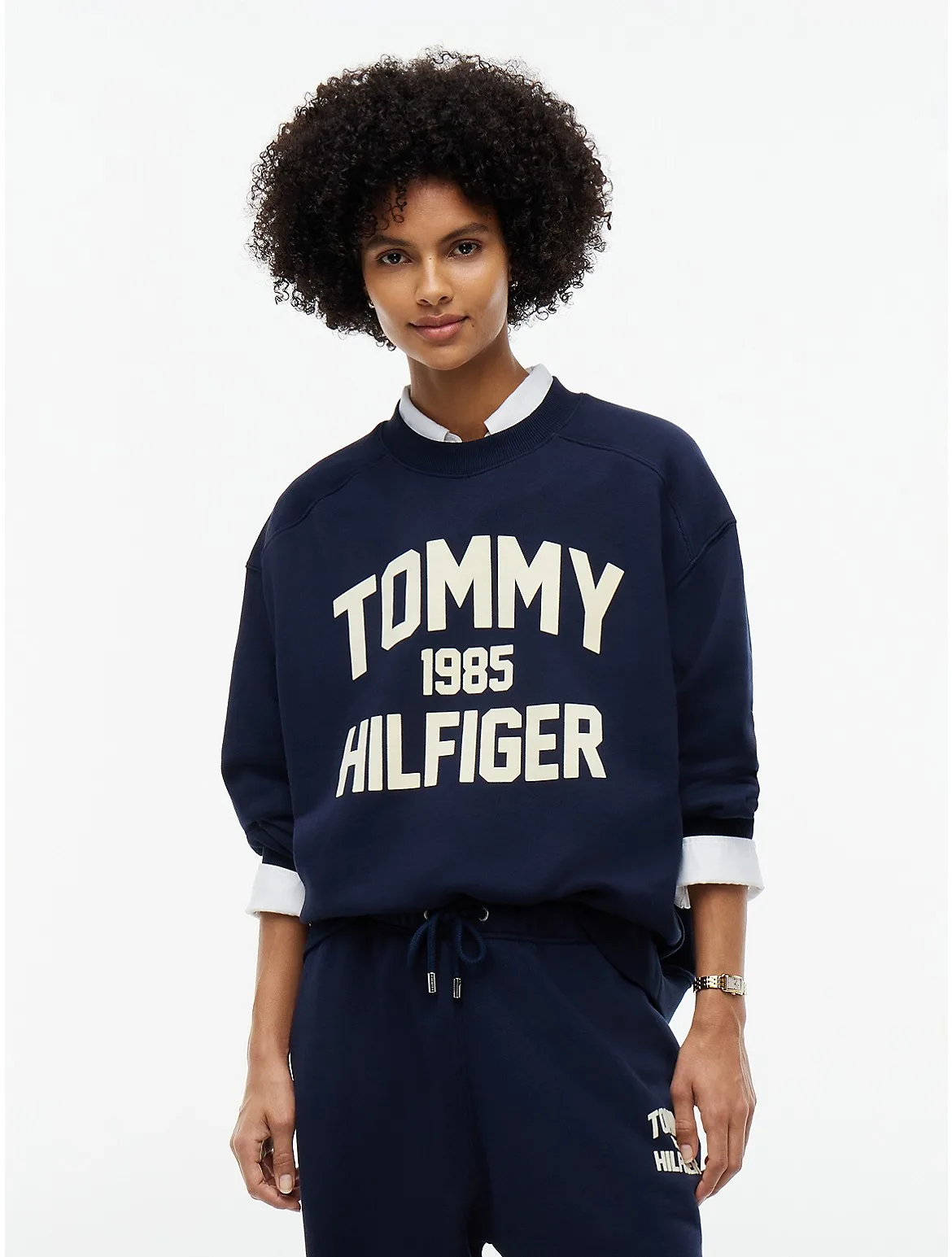 Relaxed Fit Varsity Logo Sweatshirt by Tommy Hilfiger