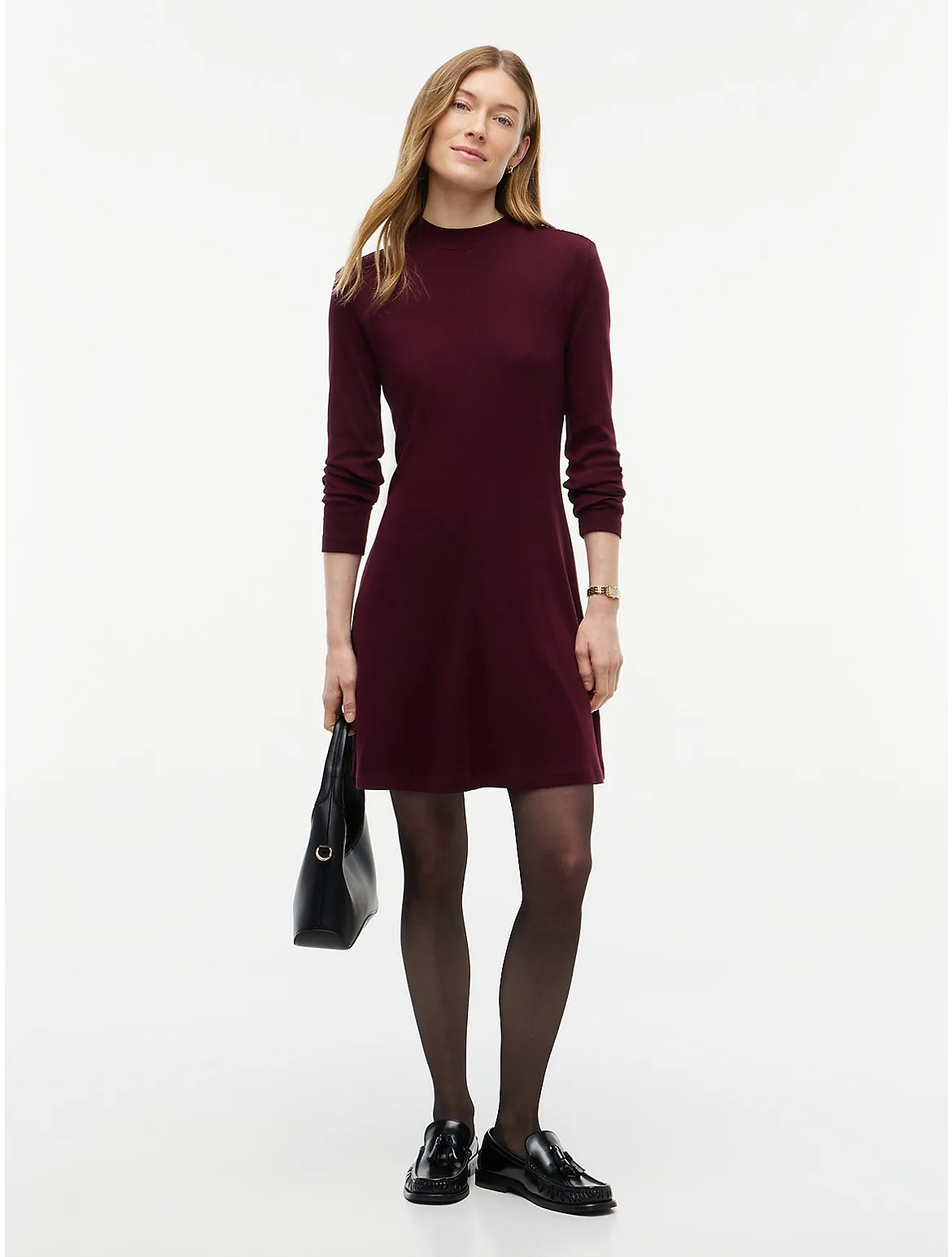 Rib-Knit Mockneck Mini Dress by Tommy Hilfiger