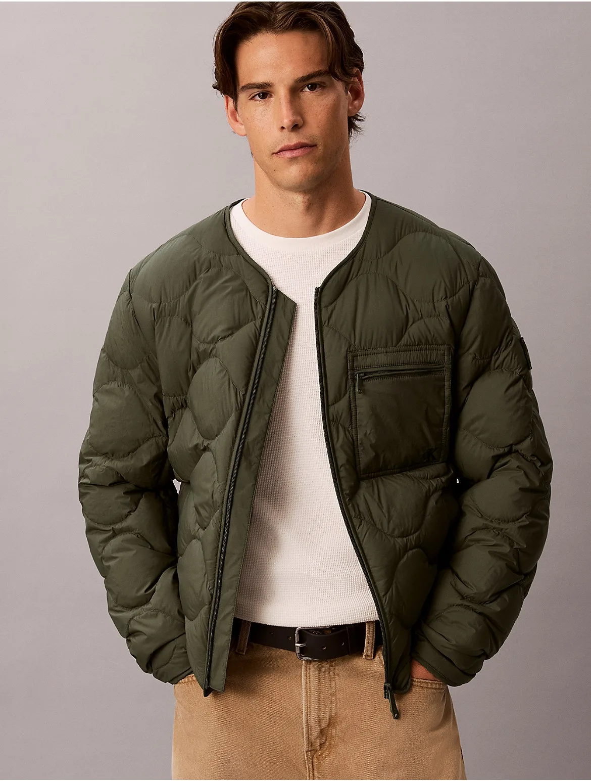 Featherweight Nylon Puffer Jacket by Calvin Klein Jeans