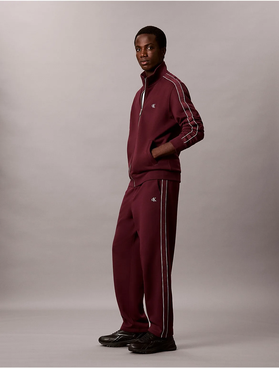 Logo Tape Fleece Sweatpants by Calvin Klein Jeans