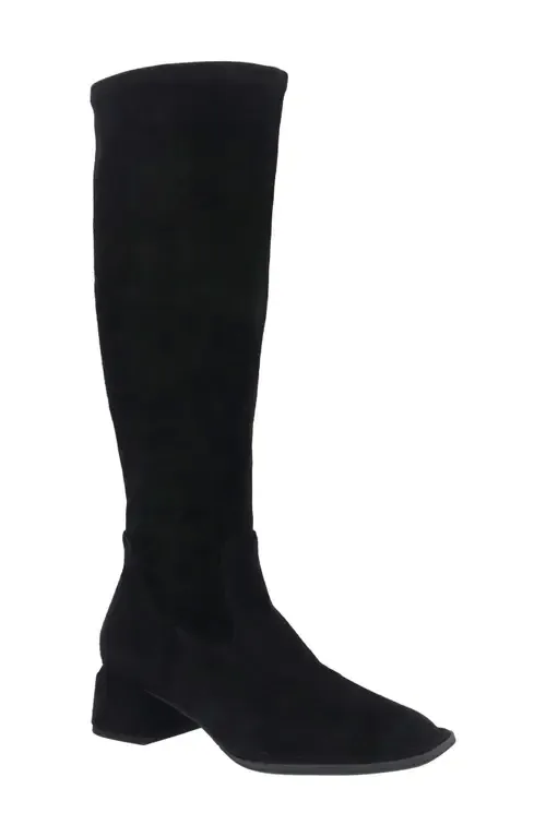 Nolita Knee High Boot in Black Suede by L'Amour des Pieds