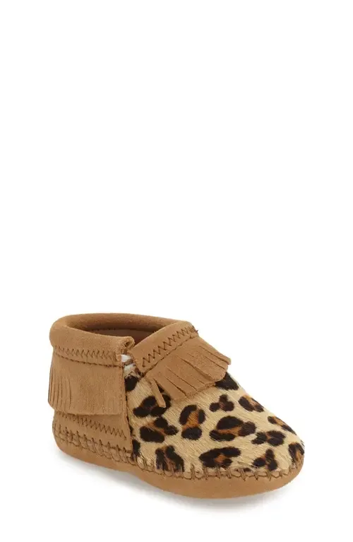 Riley Bootie in Brown Calf Hair by Minnetonka