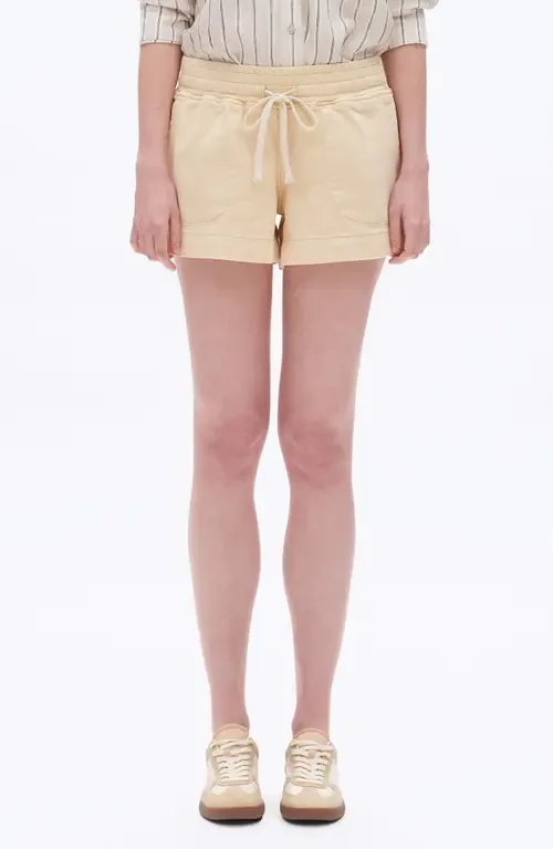 High Waist Drawstring Denim Shorts by Bayeas