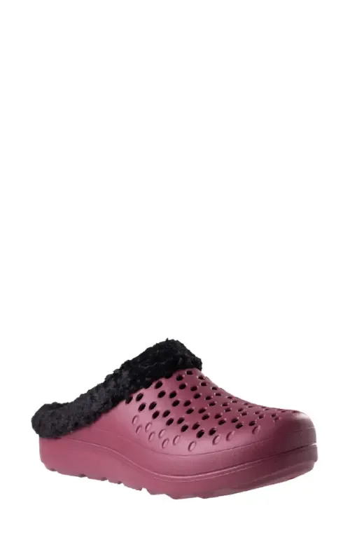 Fusion Vitality Faux Fur Lined Clog by Revitalign