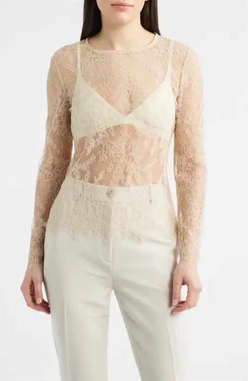 Fallon Sheer Lace Top by KOBI HALPERIN