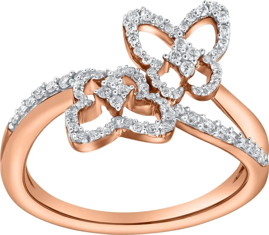Blush Entwine 0.65 ct 10K Gold Diamond Ring