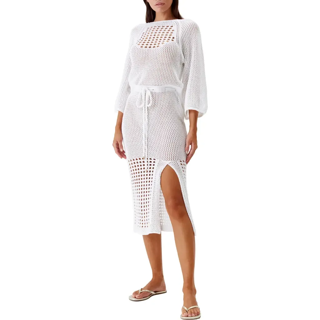 Brooke Open Knit Sheer Cover-Up Dress by Melissa Odabash