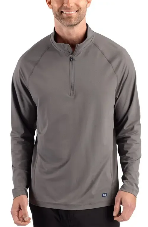 Prospect Epic Confidence Textured Performance Quarter Zip Pullover by CBUK by Cutter & Buck