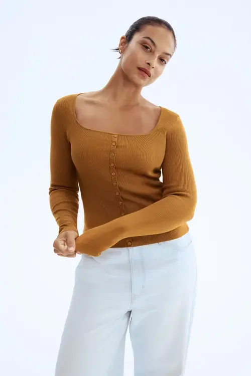 Square-Neck Top by H&M