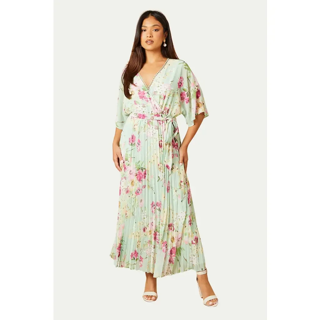 Occasion Pleated Midi Dress by Oasis