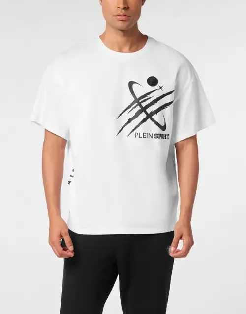 T-Shirt Round Neck Ss Scratch by PLEIN SPORT